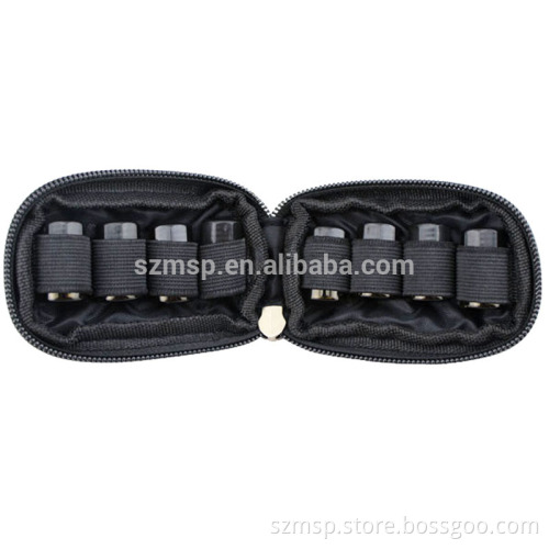 Essential oil bottle keychain pouch for 8 vials x 5/8 dram - MOQ 100PCS